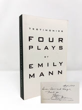 Load image into Gallery viewer, A signed and inscribed first edition of Four Plays by Emily Mann
